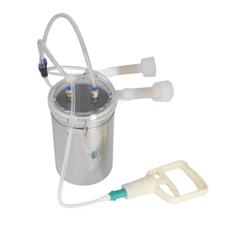 Handmatige Melkmachine 2L – Draagbare Melkset met RVS Fles voor Geiten en Schapen