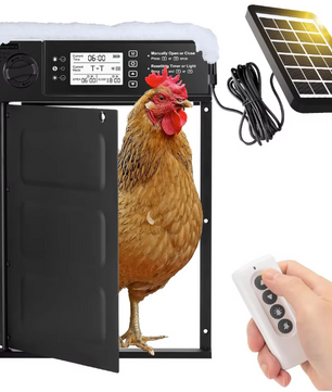 Automatische Kippenhokdeur op Zonne-energie – Hokdeur met Timer en Lichtsensor