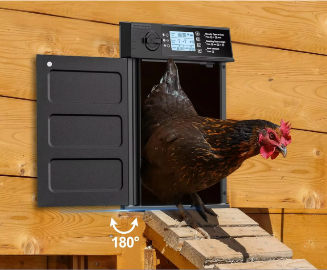 Automatische Kippenhokdeur op Zonne-energie – Hokdeur met Timer en Lichtsensor