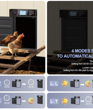 Automatische Kippenhokdeur op Zonne-energie – Hokdeur met Timer en Lichtsensor