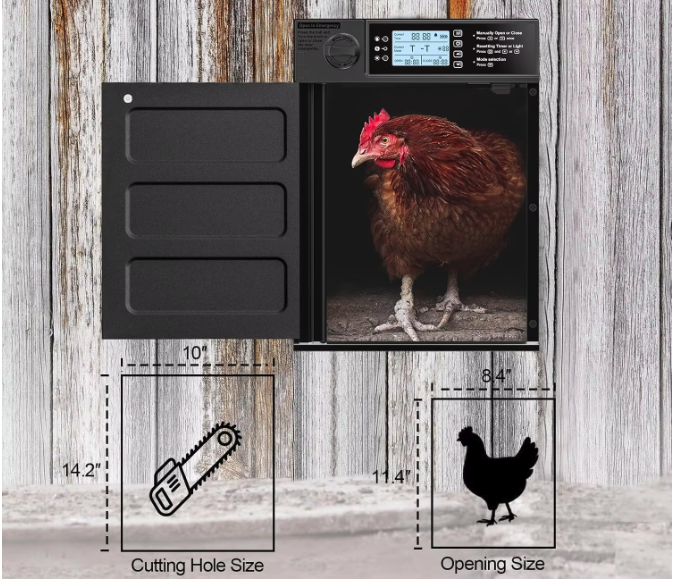 Automatische Kippenhokdeur op Zonne-energie – Hokdeur met Timer en Lichtsensor