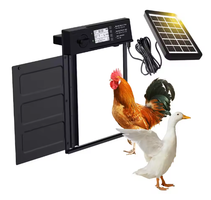 Automatische Kippenhokdeur op Zonne-energie – Hokdeur met Timer en Lichtsensor