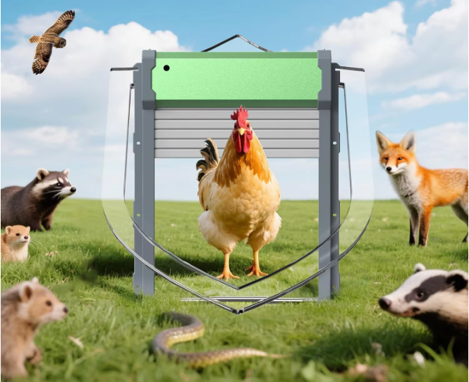 Automatische Kippenhokdeur op Zonne-energie – Hokdeur met Timer en Lichtsensor