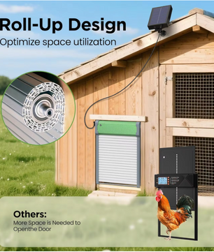 Automatische Kippenhokdeur op Zonne-energie – Hokdeur met Timer en Lichtsensor