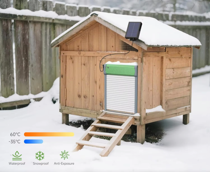 Automatische Kippenhokdeur op Zonne-energie – Hokdeur met Timer en Lichtsensor