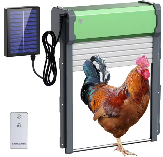 Automatische Kippenhokdeur op Zonne-energie – Hokdeur met Timer en Lichtsensor