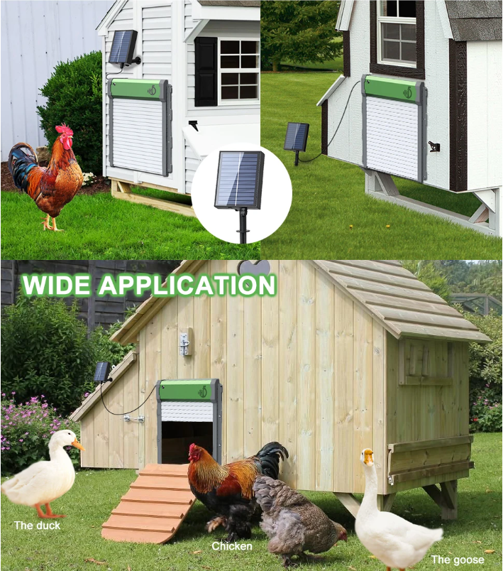 Automatische Kippenhokdeur op Zonne-energie – Hokdeur met Timer en Lichtsensor