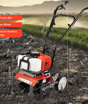 52CC Benzine Tuinfrees – Mini Cultivator Rotovator voor Tuin en Boerderij
