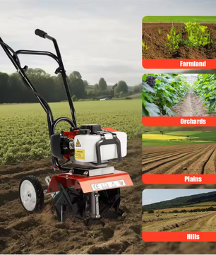 52CC Benzine Tuinfrees – Mini Cultivator Rotovator voor Tuin en Boerderij