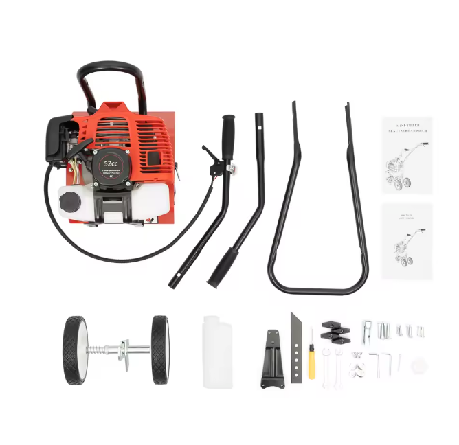 52CC Benzine Tuinfrees – Mini Cultivator Rotovator voor Tuin en Boerderij