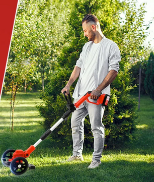 21V Accu Grastrimmer – Draadloze Bosmaaier met 2× 4000 mAh Batterijen en Multifunctionele Messen