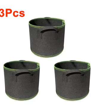 Kweekzak voor Planten en Groenten – Niet-Geweven Plantzak met Handgrepen voor Tuin en Balkon