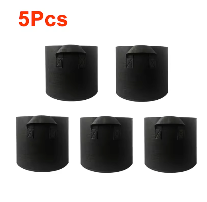 Kweekzak voor Planten en Groenten – Niet-Geweven Plantzak met Handgrepen voor Tuin en Balkon