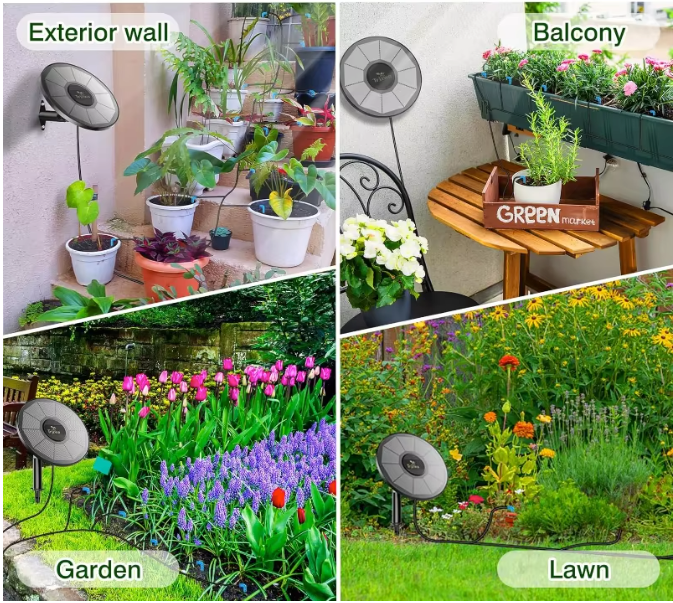 Zonne-energie Druppelirrigatiesysteem – Automatisch DIY Bewateringssysteem voor Tuin, Balkon en Kas