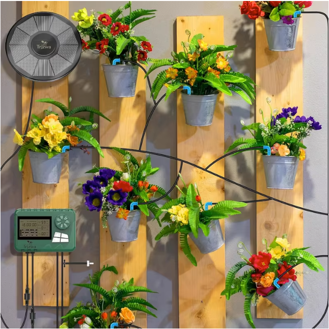 Zonne-energie Druppelirrigatiesysteem – Automatisch DIY Bewateringssysteem voor Tuin, Balkon en Kas