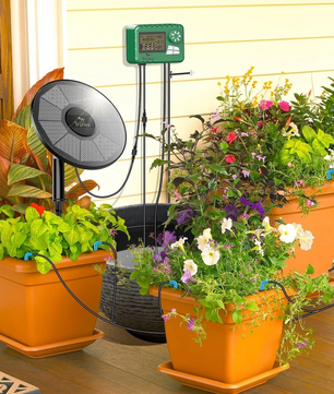 Zonne-energie Druppelirrigatiesysteem – Automatisch DIY Bewateringssysteem voor Tuin, Balkon en Kas