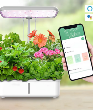 Slim Hydrocultuur Kweeksysteem met LED Groeilamp – WiFi Indoor Kruidentuin met Zelfbewatering