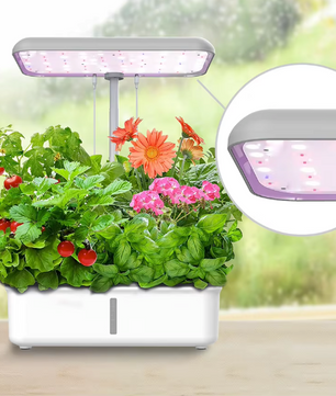 Slim Hydrocultuur Kweeksysteem met LED Groeilamp – WiFi Indoor Kruidentuin met Zelfbewatering