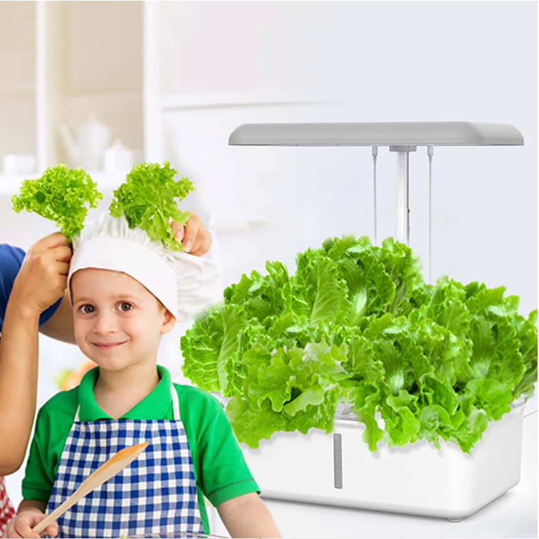 Slim Hydrocultuur Kweeksysteem met LED Groeilamp – WiFi Indoor Kruidentuin met Zelfbewatering