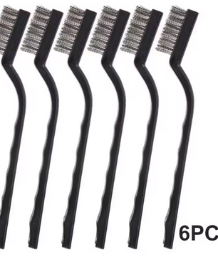 Set van 6 Draadborstels – Reinigingsborstels voor Ontroesten en Verfresten Verwijderen