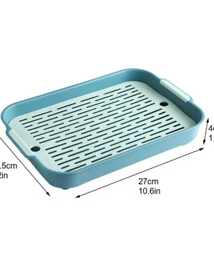 Konijnen Toiletbak met Rooster – Huisdiertoilet voor Cavia’s en Knaagdieren