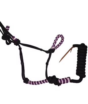 Western Training Halster voor Paarden – Nylon Halter met Touw