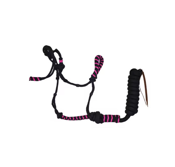 Western Training Halster voor Paarden – Nylon Halter met Touw