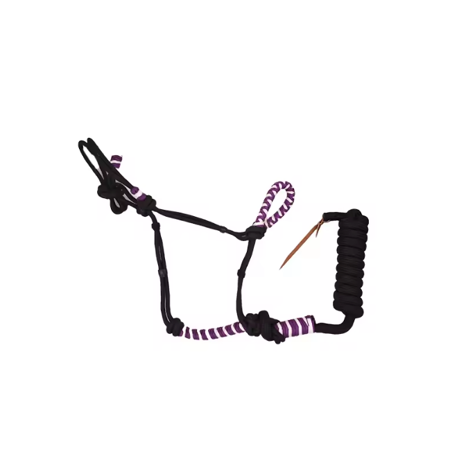 Western Training Halster voor Paarden – Nylon Halter met Touw