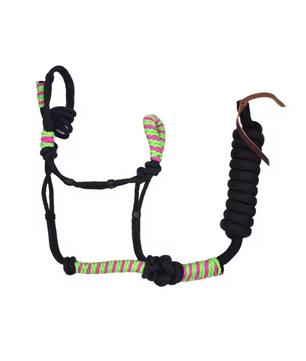 Western Training Halster voor Paarden – Nylon Halter met Touw