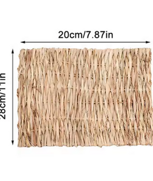 Opvouwbaar Geweven Huis voor Kleine Dieren – Konijnen, Cavia’s en Hamsters – Natuurlijke Kauwmat en Schuilplek