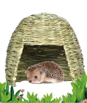 Natuurlijk Grashuis voor Konijnen en Knaagdieren – Opvouwbare Schuilplaats en Speelhuis