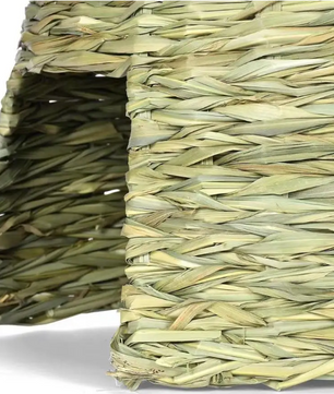 Natuurlijk Grashuis voor Konijnen en Knaagdieren – Opvouwbare Schuilplaats en Speelhuis