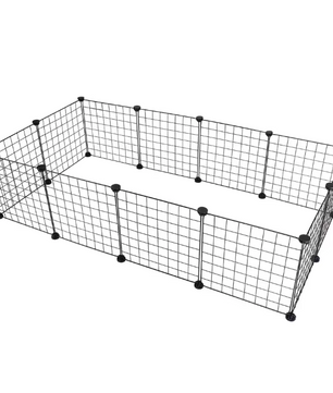 Modulaire Dierenren voor Kleine Huisdieren – Metalen Draad Puppybox met 12 Panelen