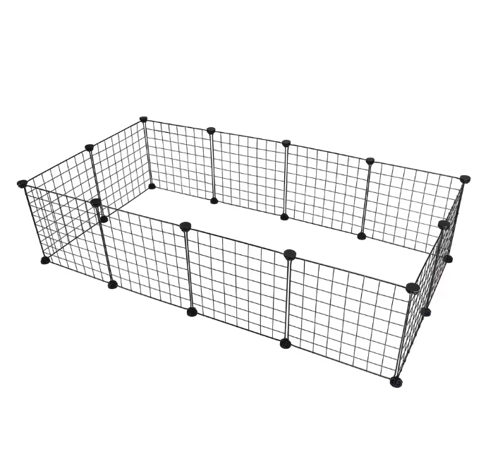 Modulaire Dierenren voor Kleine Huisdieren – Metalen Draad Puppybox met 12 Panelen