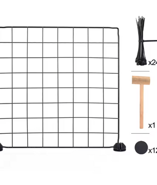 Modulaire Dierenren voor Kleine Huisdieren – Metalen Draad Puppybox met 12 Panelen