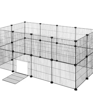 Modulaire Dierenren met Deur – Metalen Puppybox voor Konijnen, Kittens en Knaagdieren