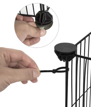 Modulaire Dierenren met Deur – Metalen Puppybox voor Konijnen, Kittens en Knaagdieren