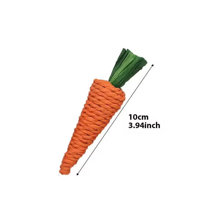 Natuurlijk Kauwspeelgoed voor Konijnen en Knaagdieren – Handgeweven Stro en Rotan Speelbal