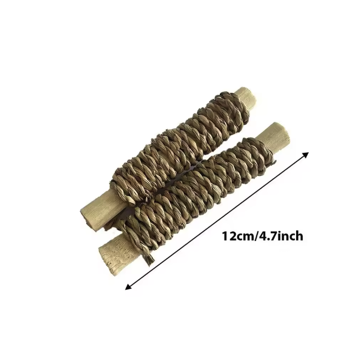 Natuurlijk Kauwspeelgoed voor Konijnen en Knaagdieren – Handgeweven Stro en Rotan Speelbal