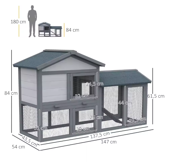 Houten Konijnenhok voor Buiten – Ruim Verblijf voor Konijnen en Cavia’s