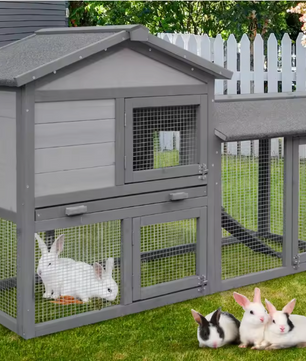 Houten Konijnenhok voor Buiten – Ruim Verblijf voor Konijnen en Cavia’s