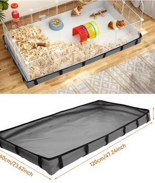 Waterdichte Kooi Liner voor Cavia’s en Knaagdieren – Oxford Doek Bodemmat