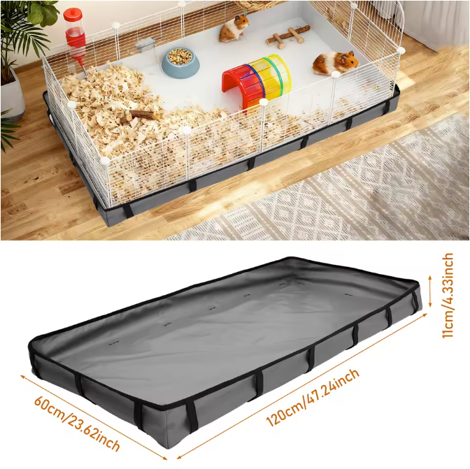 Waterdichte Kooi Liner voor Cavia’s en Knaagdieren – Oxford Doek Bodemmat