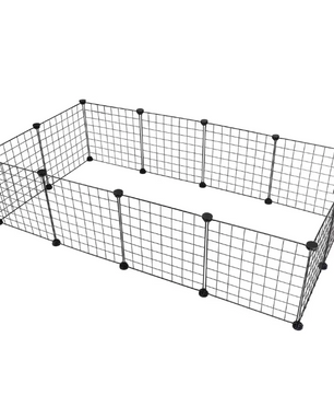 Modulaire Dierenren voor Kleine Huisdieren – Metalen Puppybox met 12 Panelen