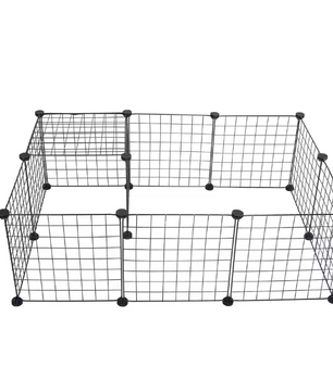 Modulaire Dierenren voor Kleine Huisdieren – Metalen Puppybox met 12 Panelen