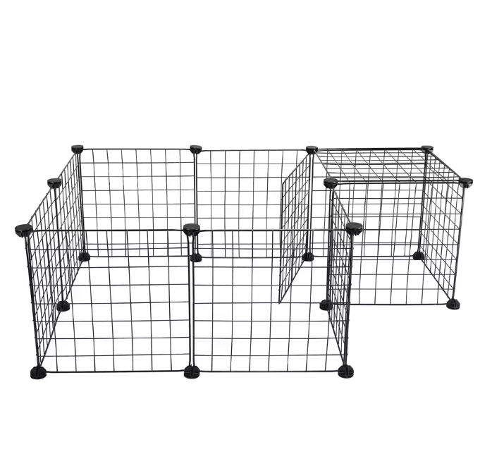 Modulaire Dierenren voor Kleine Huisdieren – Metalen Puppybox met 12 Panelen