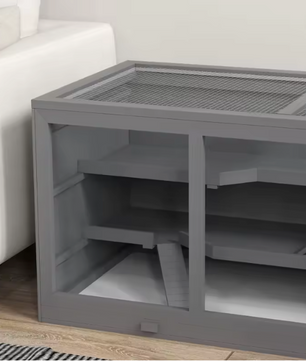 Houten Hamsterkooi met 3 Verdiepingen – Ruime Knaagdierkooi met Trap