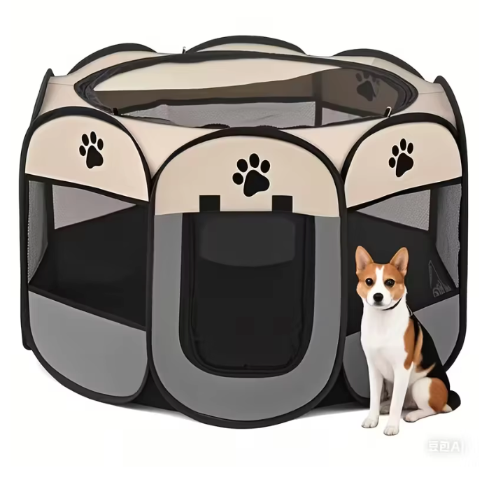 Opvouwbare Huisdierbox voor Honden en Katten – Draagbare Speelren van Oxford Stof