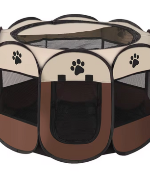 Opvouwbare Huisdierbox voor Honden en Katten – Draagbare Speelren van Oxford Stof