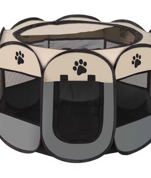 Opvouwbare Huisdierbox voor Honden en Katten – Draagbare Speelren van Oxford Stof